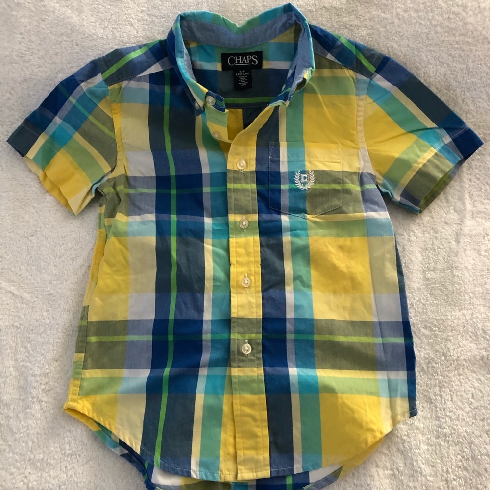 Chaps Toddler 4T short sleeve button-down